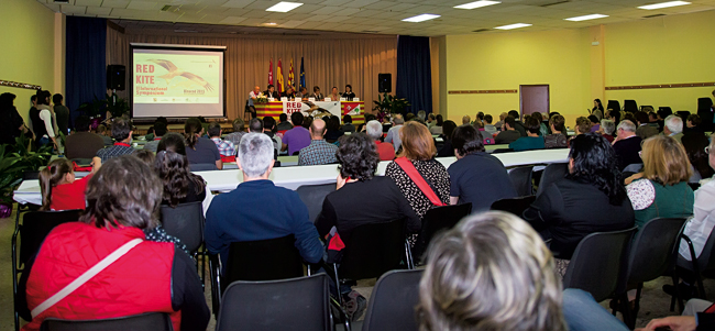 Acto de inauguración del Congreso Internacional de Milano Real en Binaced (Huesca). Foto: Isabel Rodríguez / FAB.