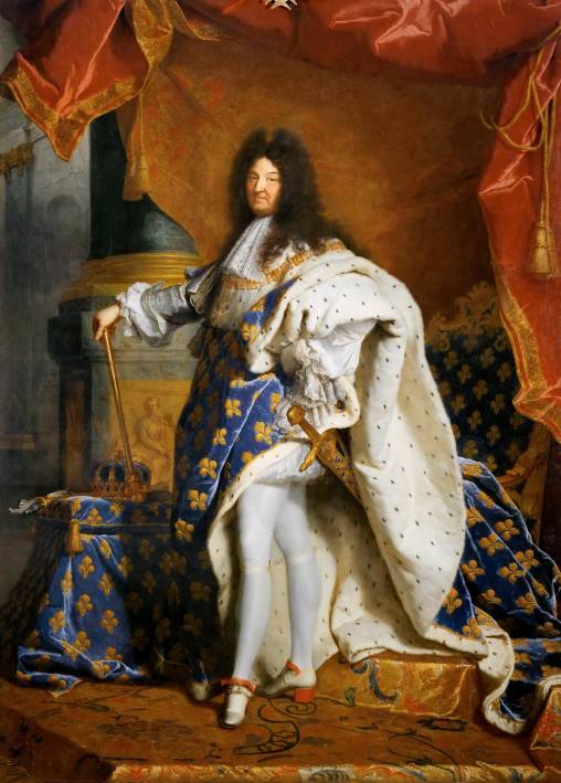 Luis XIV de Francia en todo su boato, según un retrato de Hyacinthe Rigaud (1701) conservado en el Museo del Louvre (París). Las pieles preciosas fueron consumidas en enormes cantidades por las casas reales y la nobleza.