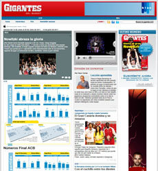 Nuestros compañeros de Gigantes del Basket, estrenan nuevo diseño web !!!